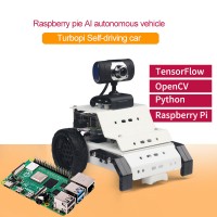 Smart Robot Car Kit TurboPi Programmable Robot Car w/ Main Board for Raspberry Pi 4B/2G Unfinished 