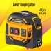 2-In-1 Laser Distance Meter 60m Laser Tape Measure Laser Range Finder Self-Locking SW-TM60 