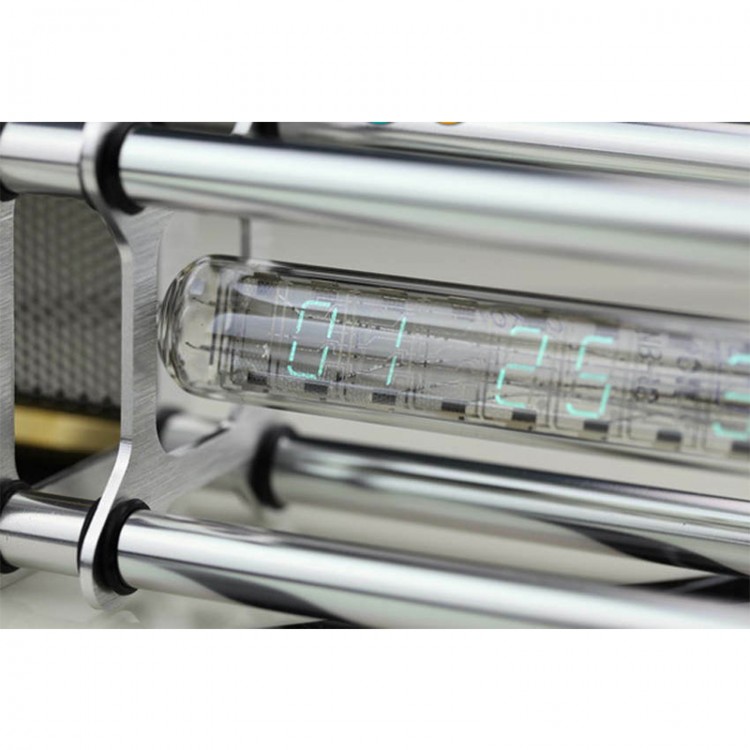 IV18 VFD Nixie Tube Clock Assembled with Aluminum Alloy Shell Power