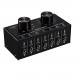 Lossless Audio Input Signal Selector Audio Input Switch 6 IN & 1 OUT Adjustable Output Volume 3.5mm Ports 