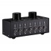 Lossless Audio Input Signal Selector Audio Input Switch 6 IN & 1 OUT Adjustable Output Volume 3.5mm Ports 