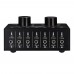 Lossless Audio Input Signal Selector Audio Input Switch 6 IN & 1 OUT Adjustable Output Volume 3.5mm Ports 