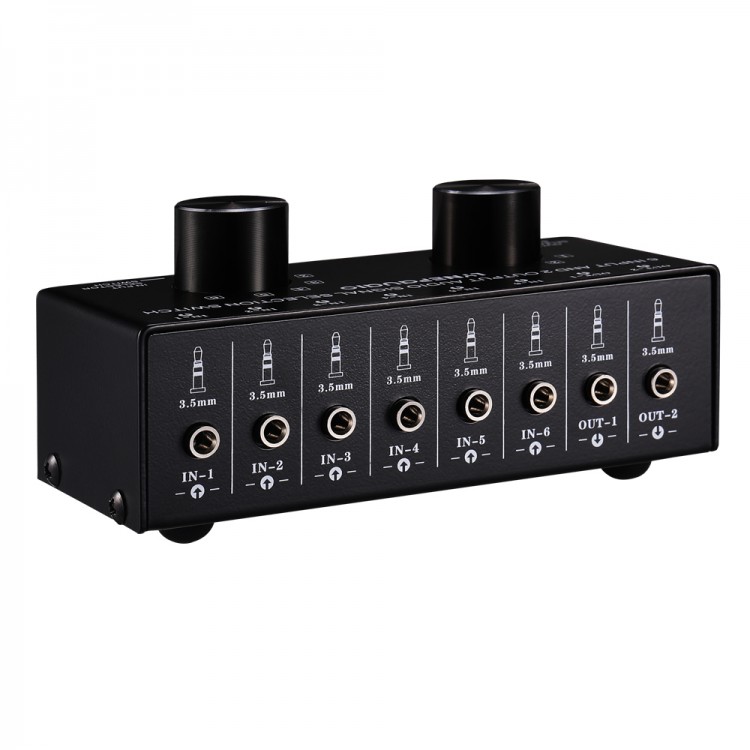 Audio Input Selector Switch Audio Input Signal Selector Support 6 IN 2 ...