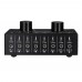Audio Input Selector Switch Audio Input Signal Selector Support 6 IN 2 OUT & 2 IN 6 OUT 3.5mm Ports 