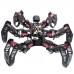 18DOF Hexapod Robot Spider Robot 2DOF PTZ with Main Board for Raspberry Pi 4B/1G Finished 