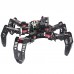 18DOF Hexapod Robot Spider Robot 2DOF PTZ with Main Board for Raspberry Pi 4B/2G Finished 