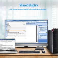 2 Port HDMI KVM Switch 2 IN 1 OUT For 4K*2K@30Hz AM-KM201 Version 2.0 Dark Gray