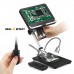 200X Andonstar Digital Microscope 2MP Support Image Reversal w/ Adjustable 7" Display 8 LEDs AD206 