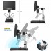 100X 2MP Andonstar Digital Microscope 3D Image Rotation w/ Adjustable Bracket 7" Screen 8 LEDs AD207