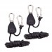 2PC 1/8'' Grow Light Hangers 68kg Heavy-duty Rope Ratchet For Carbon Filter Fan Reflectors