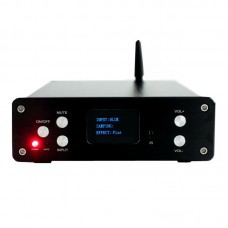 TZT Audio STA326 30W*2+60W 2.1 Stereo Amplifier CSR8675 Bluetooth 5.0 Fiber coaxial USB input Audio Amplifier with OLED screen                