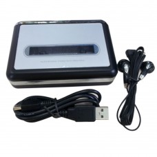 USB Cassette Player Tape to PC Super Portable USB Cassette-to-MP3 Converter Audio Music Player