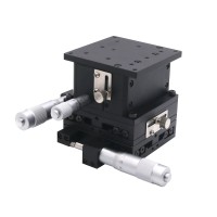 80x80mm X-Axis Manual Linear Stage Micrometer Linear Accurate Position SEMX80-AC 