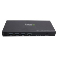 4 Port HDMI KVM Switch 4 IN 1 OUT For 4Kx2K Support 18Gbps/ HDMI 2.0/ HDCP 2.2 AM-KVM401