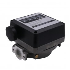 FM-120 4 Digital Gasoline Fuel Petrol Oil Flow Meter 20-120L/Min Four Digital for Diesel Fuel Oil Flow Meter Counter