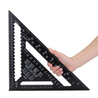 30cm Aluminium Set Square ruler 12" Protractors Rafter Angle Frame Measuring Carpenter Measurement woodworking Triangular Rule