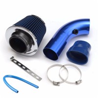 76mm/3" Car Cold Air Intake Filter Kit Aluminum Induction Kit Pipe Hose System XH-UN058