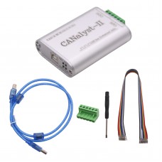 CAN Analyzer CANOpen J1939 DeviceNet USBCAN-2 USB to CAN Adapter Compatible with ZLG Silver