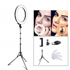 RL-18 LED Ring Light 18 inch Makeup Lamp with Tripod Mirror High CRI LED 5500K Camera Photo Youtuber Studio Video Lamp