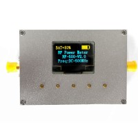 100KHz-500MHz RF Power Meter Settable RF Power Attenuation Value CNC Shell 0.96" OLED RF-500-V2.0 