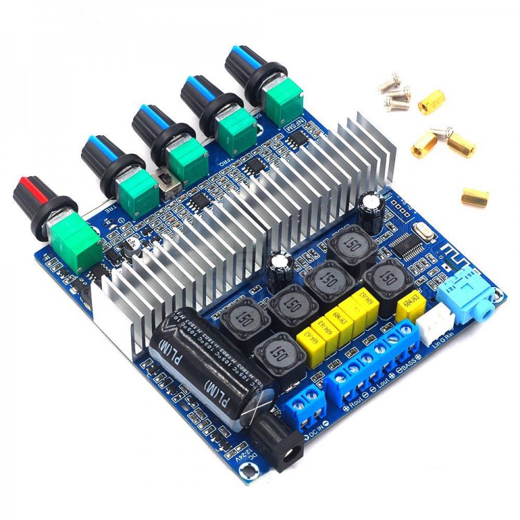 TPA3116 2.1 Subwoofer Bluetooth Amplifier Digital Audio Board 50W*2+100W Bass AUX For 2.1