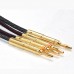 5U Hifi Speaker Cable Pure Copper Audio Speaker Wire with Gold plated Banana Plug T 2.5M                            