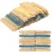 3120pcs 156 Values 1/4W 1% Metal Film Resistors Assortment Kit Set 1 ohm-10M ohm               