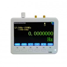 50Hz-4GHz RF Frequency Meter Portable Frequency Counter For AT Command w/ 5" Color Display FC-4000-AT