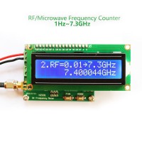 1Hz-7.3GHz RF Frequency Meter Counter For Measuring Pulse Frequency Radio Frequency 