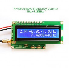 1Hz-7.3GHz RF Frequency Meter Counter For Measuring Pulse Frequency Radio Frequency 