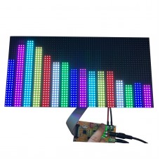 Full Color Music Spectrum Display For KTV Stage 64 Mode AS128 Sound Control P4 One-Display w/ Adapter