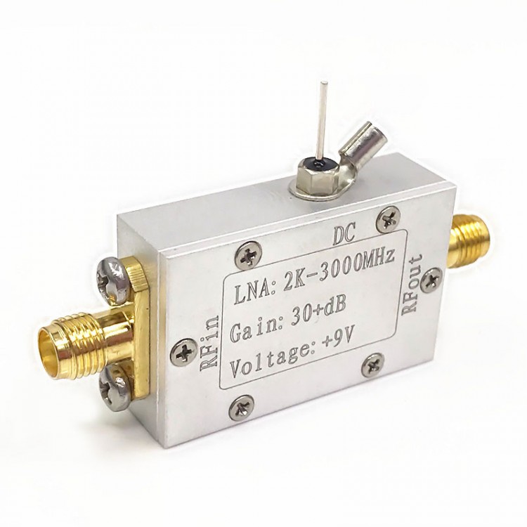 RF Low Noise Amplifier LNA Wideband Amplifier 2K3000MHz Gain 30+dB For