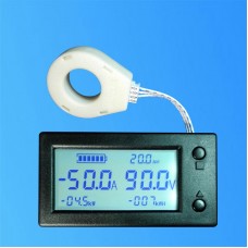 DC 0-300V Battery Monitor Meter Capacity Voltage Ammeter Coulometer + Hall Sensor 400A WLS-PVA400            