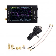 HF VHF UHF VNA Vector Network Analyzer Kit 50KHz-1000MHz with 4.3" LCD Display Metal Case NanoVNA-F 