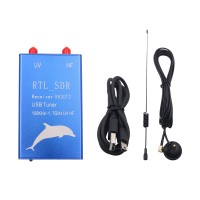 RTL SDR USB Receiver USB Tuner 100KHz-1.7GHz UHF VHF HF RTL2832U+R820T2 with Telescopic Antenna