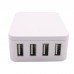 4-Port USB Charger Cell Phone Quick Charger Input DC 10-36V with DC Cable Female Port 