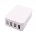 4-Port USB Charger Cell Phone Quick Charger Input DC 10-36V with DC Cable Female Port 