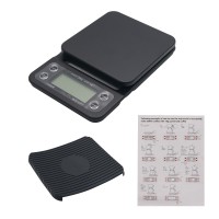 5kg/0.1g Coffee Scale Timer Digital Kitchen Food Scale with Timer Alarm Indication For Home Bar Uses