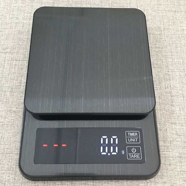 10kg/1g Coffee Scale Timer Digital Kitchen Scale Stainless Steel Food