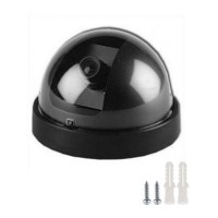 Dummy Surveillance Camera Dummy Dome Security Camera with Flashing Red LED Light For Home Office