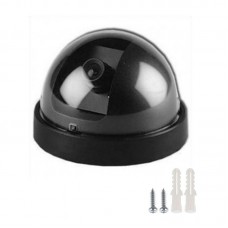 Dummy Surveillance Camera Dummy Dome Security Camera with Flashing Red LED Light For Home Office