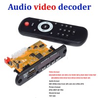 Audio Video Decoder Bluetooth Receiver Board DTS Lossless MP4 MP5 HD APE WAV MP3 Decoding Board