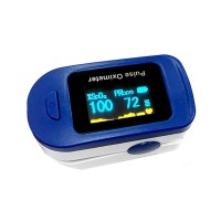 Blood Oxygen Finger Pulse Oximeter Portable Fingertip Pulse Oximeter Blood Oxygen Monitor Blue