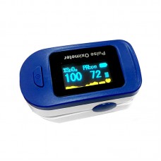 Blood Oxygen Finger Pulse Oximeter Portable Fingertip Pulse Oximeter Blood Oxygen Monitor Blue