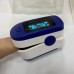 Blood Oxygen Finger Pulse Oximeter Portable Fingertip Pulse Oximeter Blood Oxygen Monitor Blue