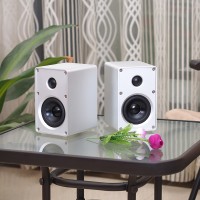 3" Passive Speakers Pair Bookshelf Speakers Stereo Aluminum Alloy Shell Wall Mount For Home Theater