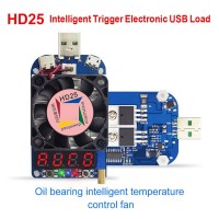 Electronic USB Load Tester Intelligent Trigger For Quick Charge AFC FCP QC3.0 2.0 HD25 4A 25W