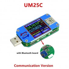 USB Voltage Current Tester USB Meter Tester USB2.0 Type-C USB Tester UM25C w/ Bluetooth Communication