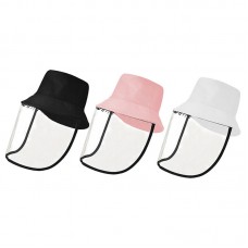 Protective Face Shield Hat Anti-Spitting Protective Cap Removable Adult Face Shield Anti-Saliva PU464