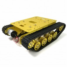 Tracked Chassis Metal Tank Chassis Smart Robot Car with 12V 300RPM 37 Motors TS100 Unassembled